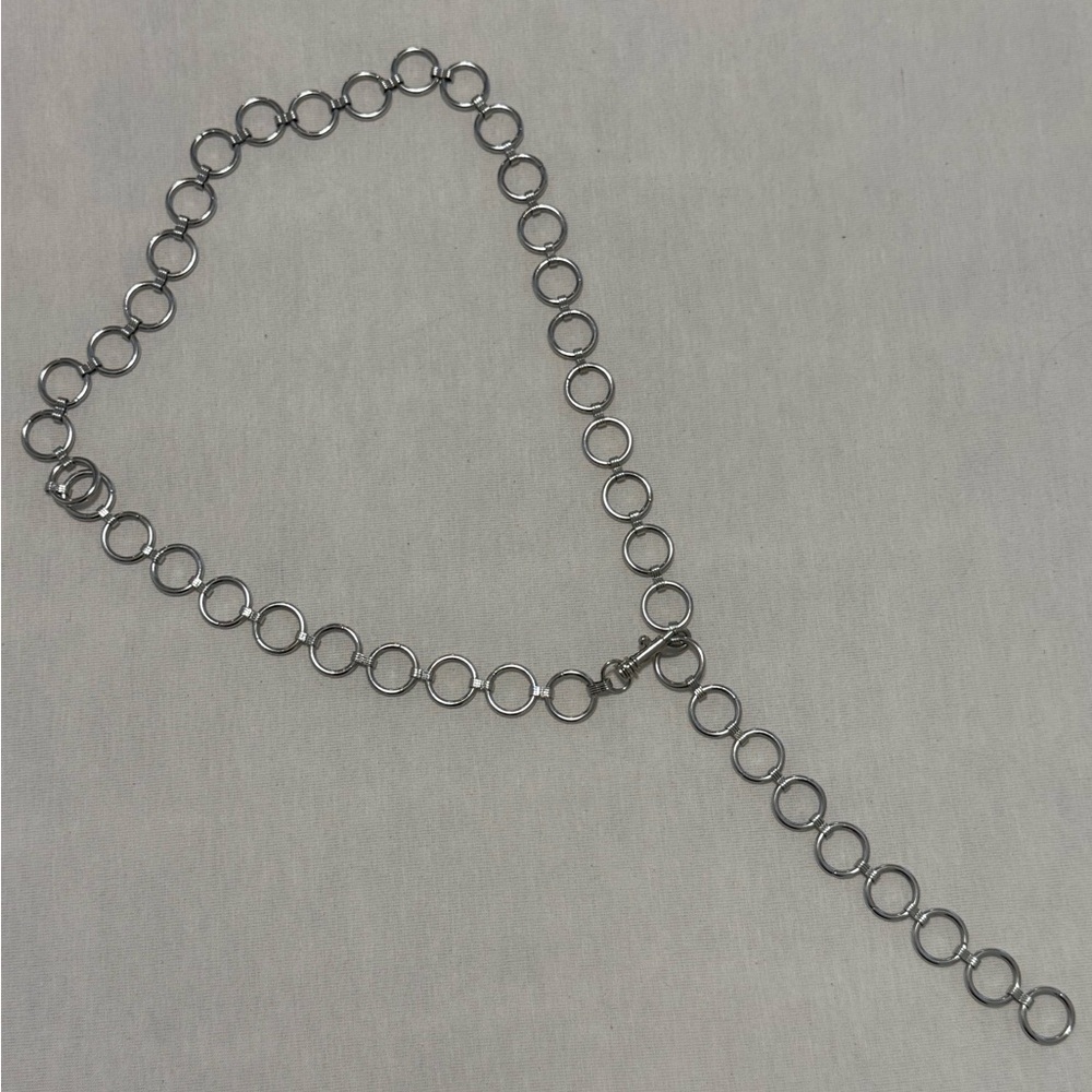 Trendy Silver Chain Belt